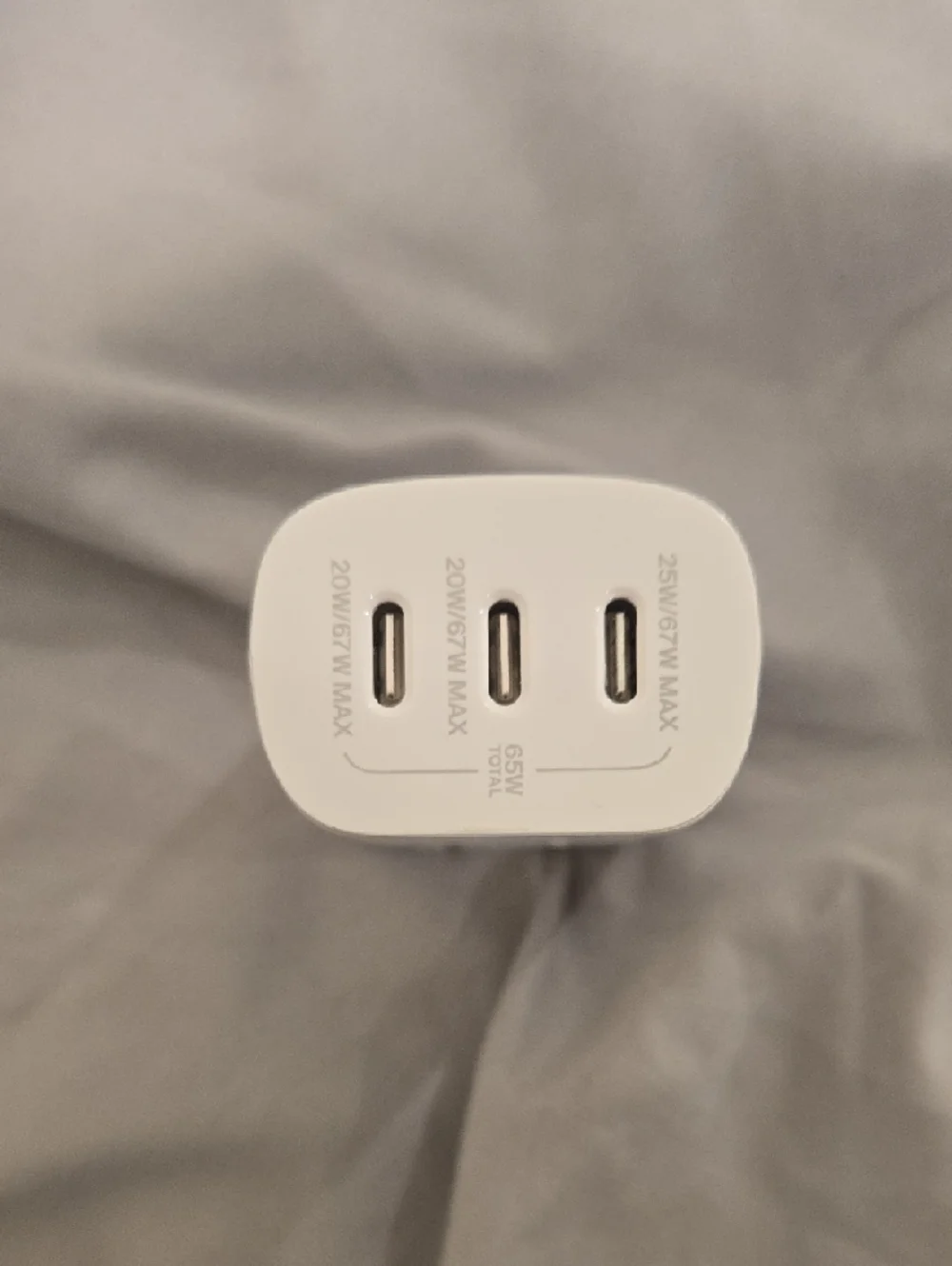 Belkin BoostCharge Wall Charger 3 Port USB-C with PPS 67W in White
